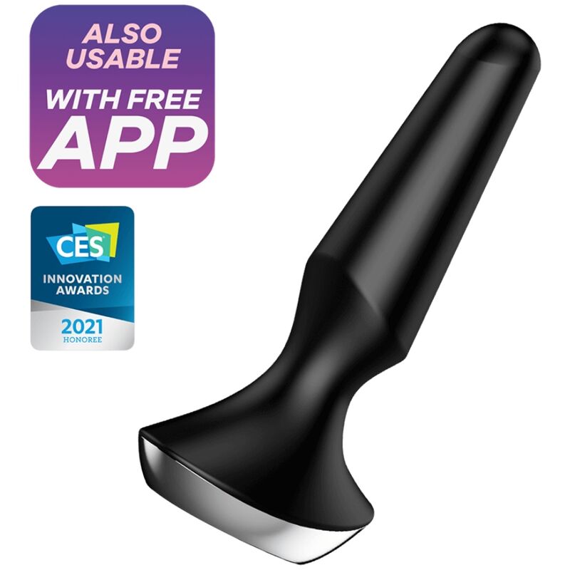 SATISFYER CONNECT Vibrateur Plug Ilicious 2 Plug Noir - Aura Intime
