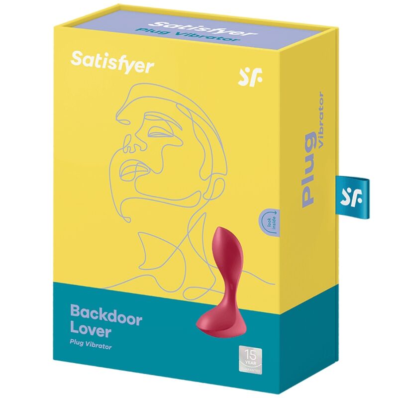 SATISFYER PLUGS Bouchon Vibrant Backdoor Lover Rouge — vue arrière