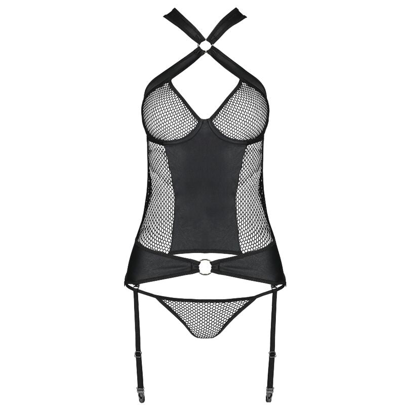 PASSION WOMAN Amanda Corset Cuir Écologique S/M — vue arrière