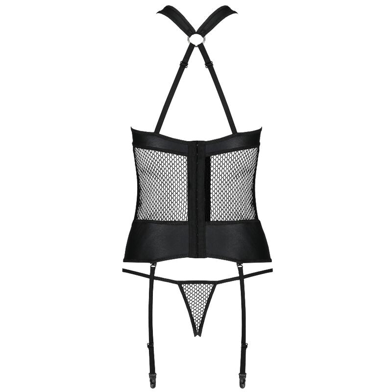 PASSION WOMAN Amanda Corset Cuir Écologique L/Xl — accessoires inclus