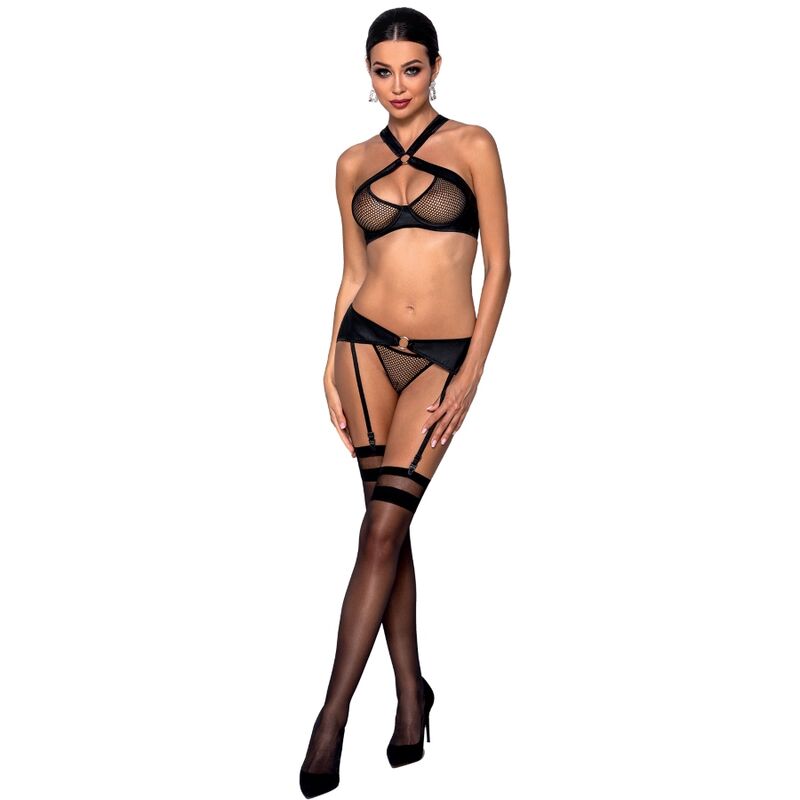 PASSION WOMAN SETS Ensemble Cuir Écologique Amanda S/M — vue alternative