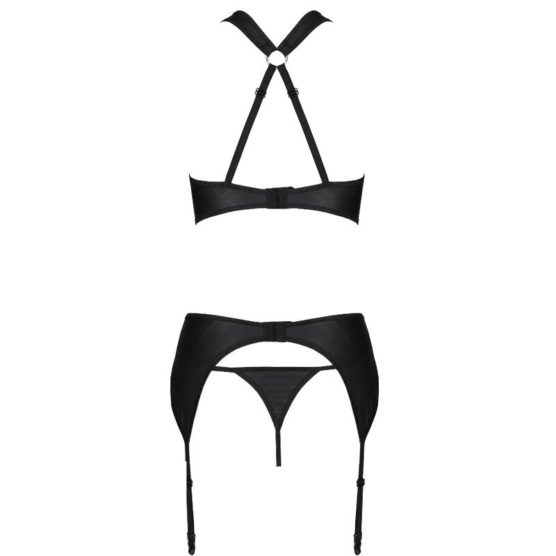 PASSION WOMAN SETS Ensemble Cuir Écologique Amanda S/M — vue arrière