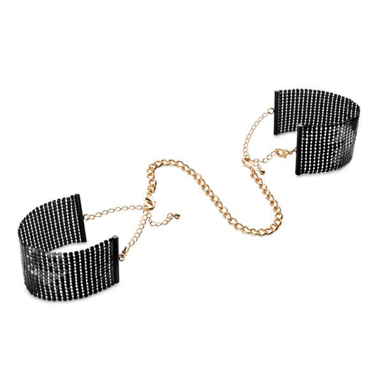BIJOUX DESIRE METALLIQUE Désir Métallique Menottes Maille Métal Noir - Aura Intime