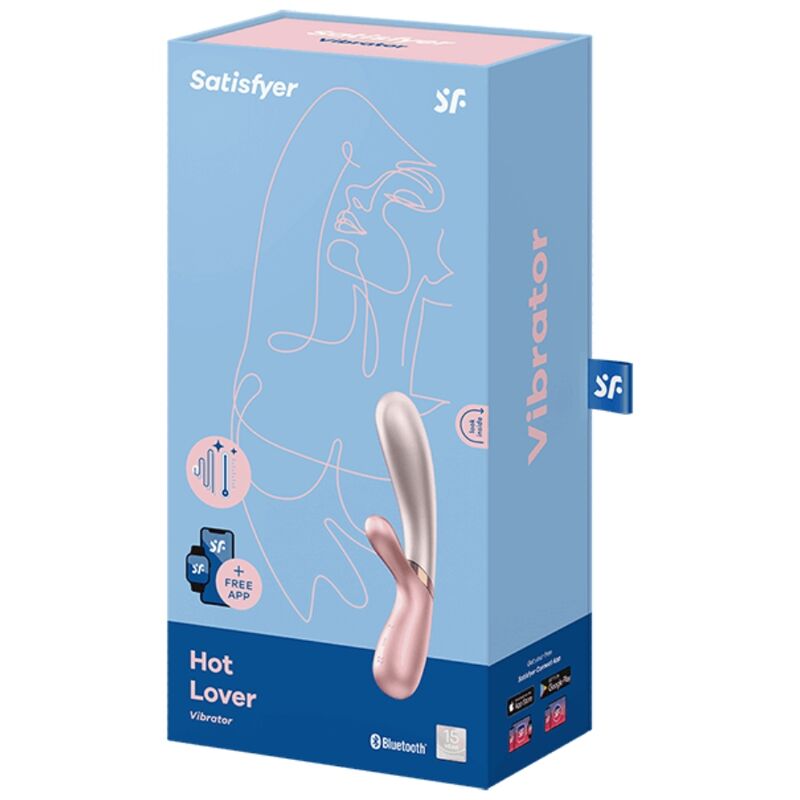 SATISFYER - Hot Lover Rose & Beige Vibrator