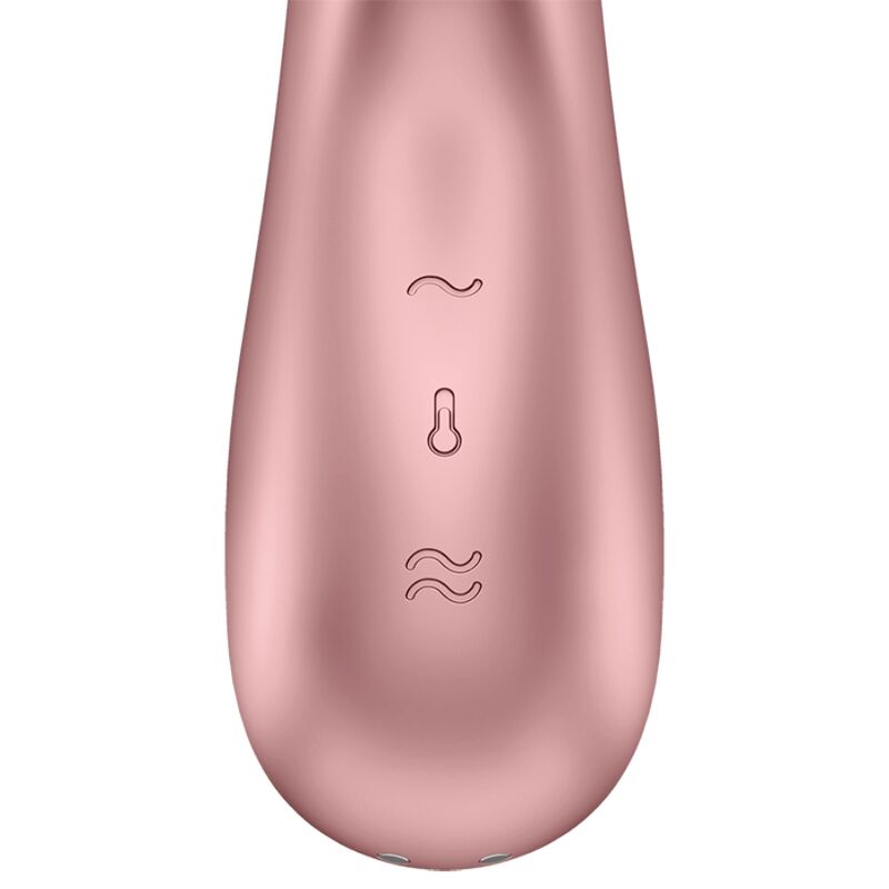 SATISFYER CONNECT VIBRATEUR HOT LOVER ROSE & BEIGE — vue alternative
