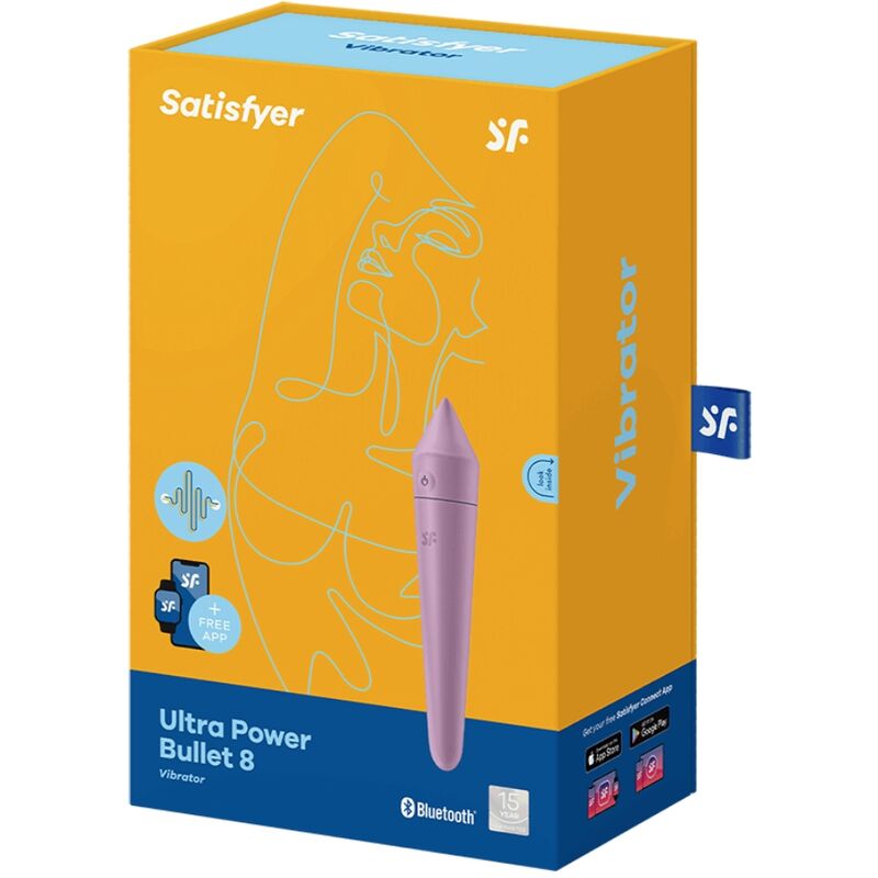 SATISFYER CONNECT Ultra Power Bullet 8 Lilas — vue alternative