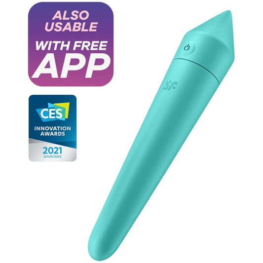 SATISFYER CONNECT Ultra Power Bullet 8 Turquoise - Aura Intime