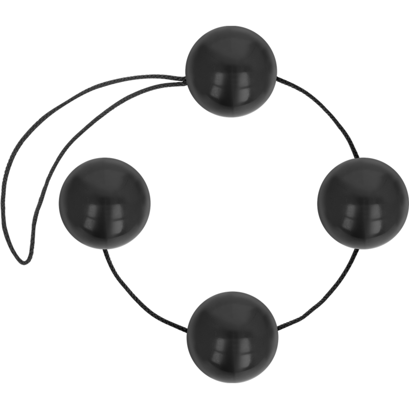 OHMAMA ANAL Boules Anal Chinoises Noires 170 Gr - Aura Intime