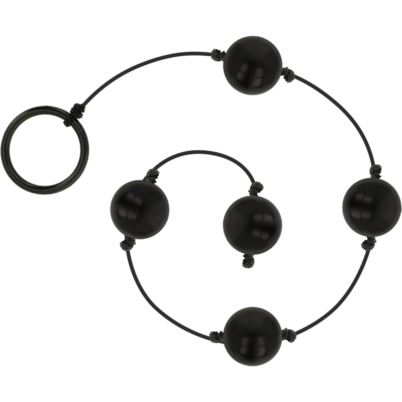 OHMAMA ANAL Mini Balles Anal Ou Vaginales Chinois Noires - Aura Intime