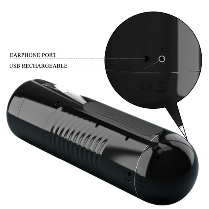 PRETTY LOVE MALE Masturbateur Rechargeable Multifonction Lorelei — accessoires inclus