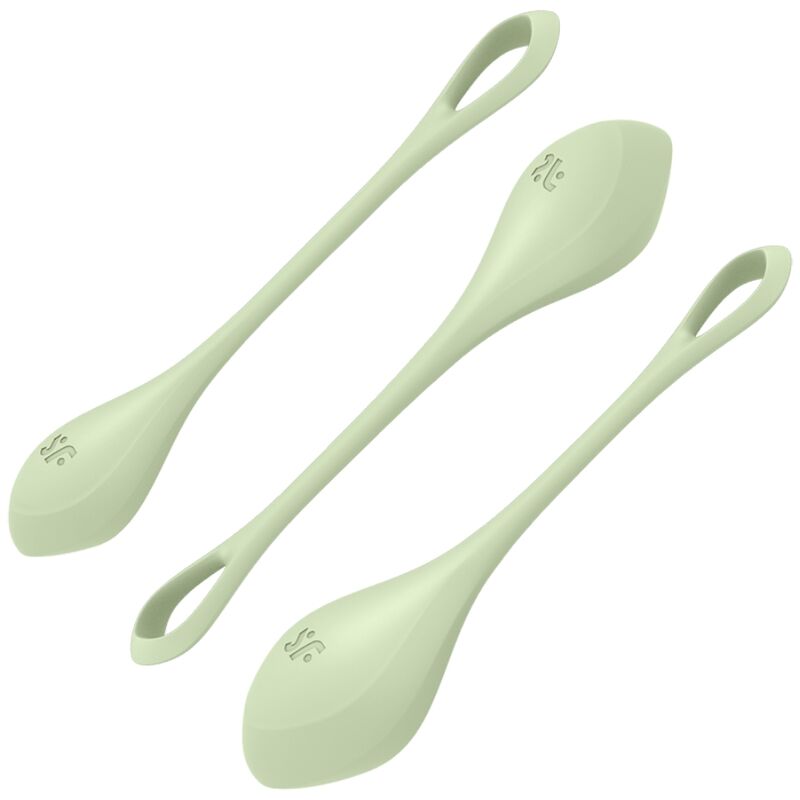 SATISFYER BALLS Ensemble Entraînement Yoni Power 2 Vert - Aura Intime