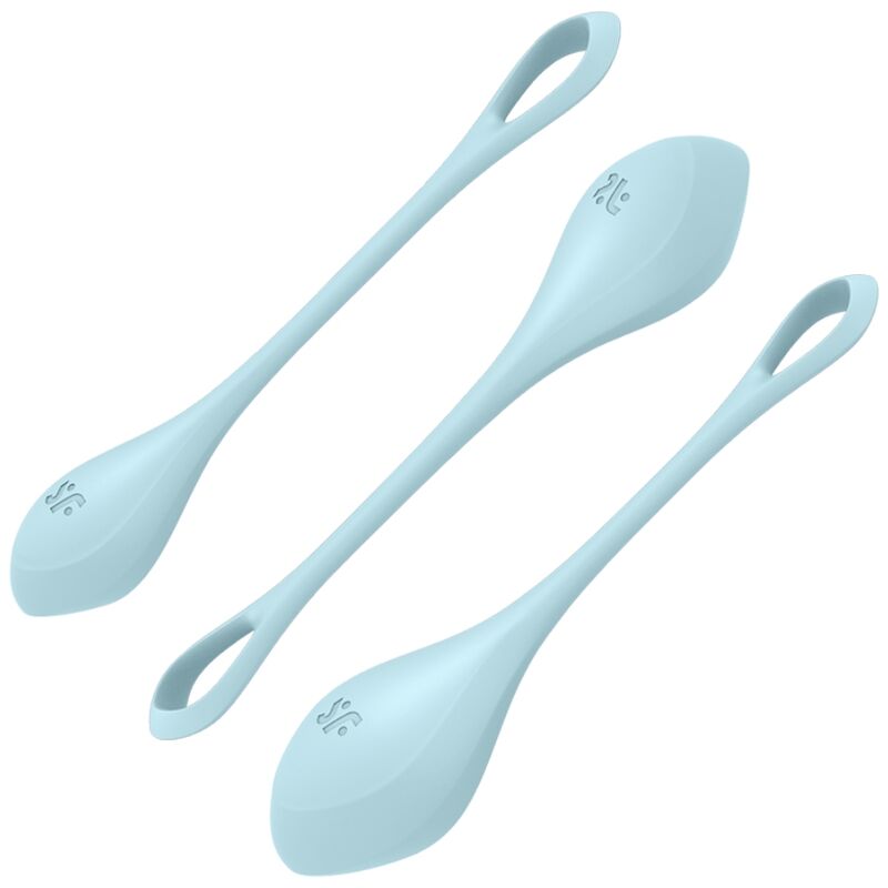 SATISFYER BALLS Ensemble Entraînement Yoni Power 2 Bleu - Aura Intime
