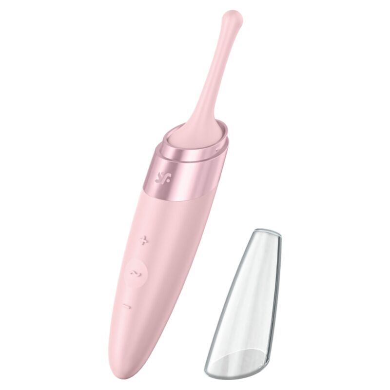 SATISFYER VIBRATOR Vibrateur Pointe Clit Twirling Delight Rose - Aura Intime