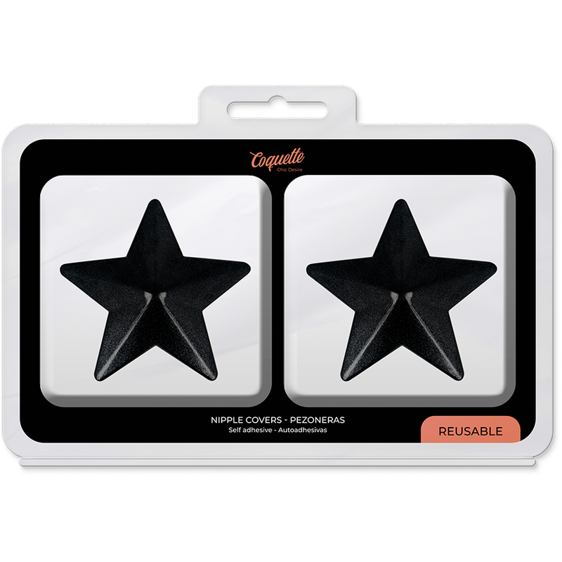 COQUETTE ACCESSORIES Cache-Malin Étoiles Noires — accessoires inclus