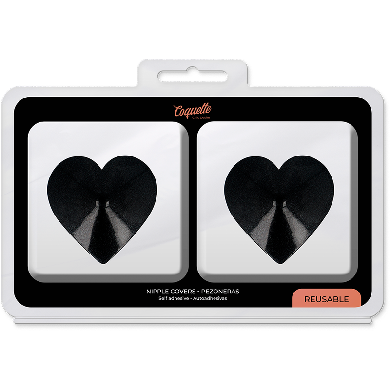 COQUETTE ACCESSORIES Cache-Malin Coeurs Noir — accessoires inclus
