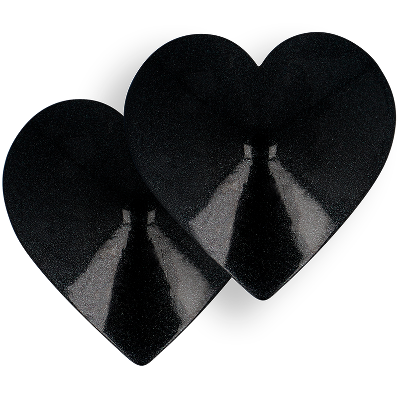 COQUETTE ACCESSORIES Cache-Malin Coeurs Noir — vue alternative