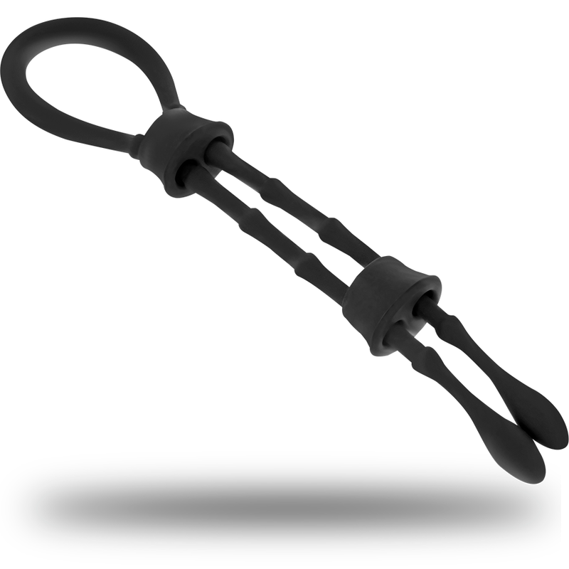 OHMAMA FETISH ANNEAU CORDON COQ TESTICULES SILICONE - Aura Intime