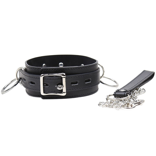 OHMAMA FETISH Collier Soumission 3 Anneaux - Aura Intime