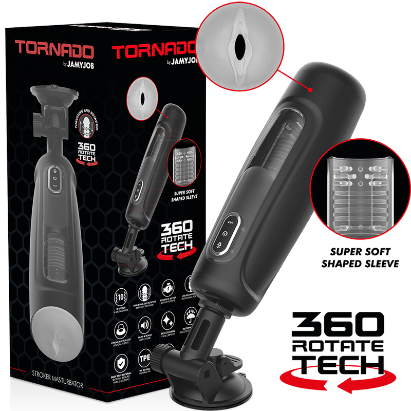 JAMYJOB Tornado 360 Rotation Tech Stroker - Aura Intime
