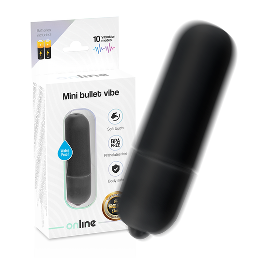 ONLINE Mini Balle Vibrant Noire - Aura Intime