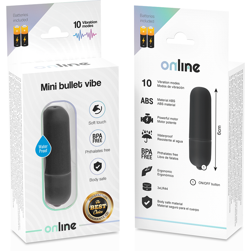 ONLINE Mini Balle Vibrant Noire — vue arrière