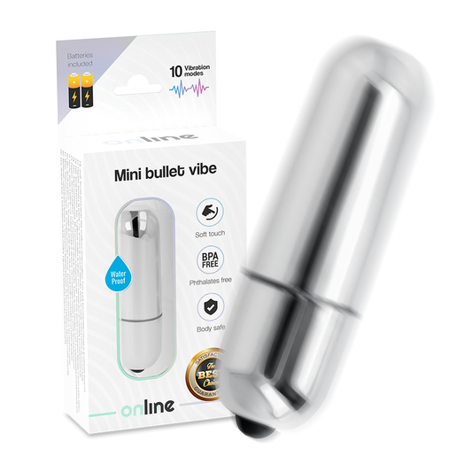 ONLINE Mini Balle Vibrante Argent - Aura Intime