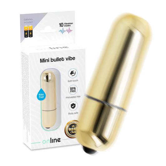 ONLINE Mini Balle Vibrante Dorée - Aura Intime