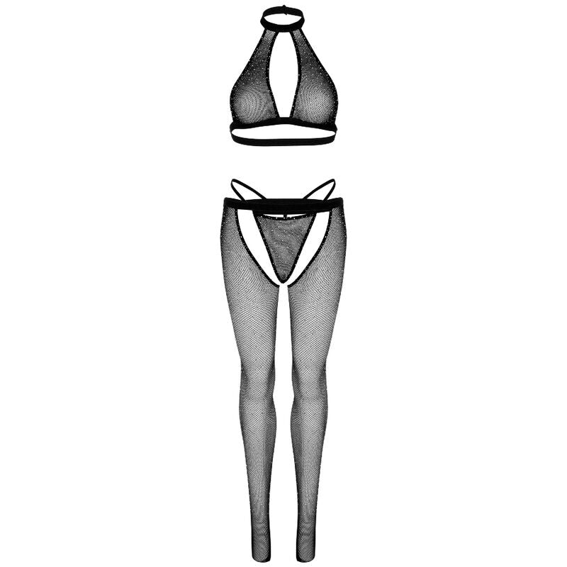 LEG AVENUE SETS Haut Résille, G-String Collants — accessoires inclus