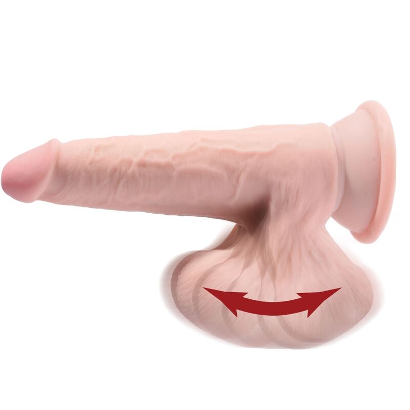 KING COCK PLUS BALLES GODE 3D PLUS 15.2 CM PEAU CLAIRE — vue arrière
