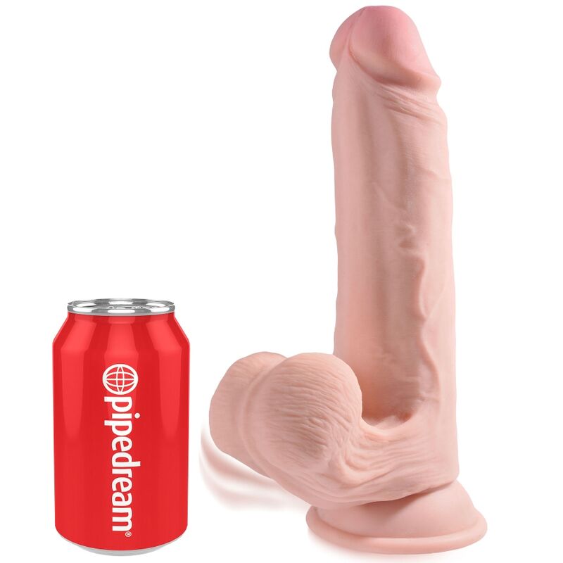 KING COCK PLUS Plus Balles Gode 3D 20.3 Cm — vue détaillée