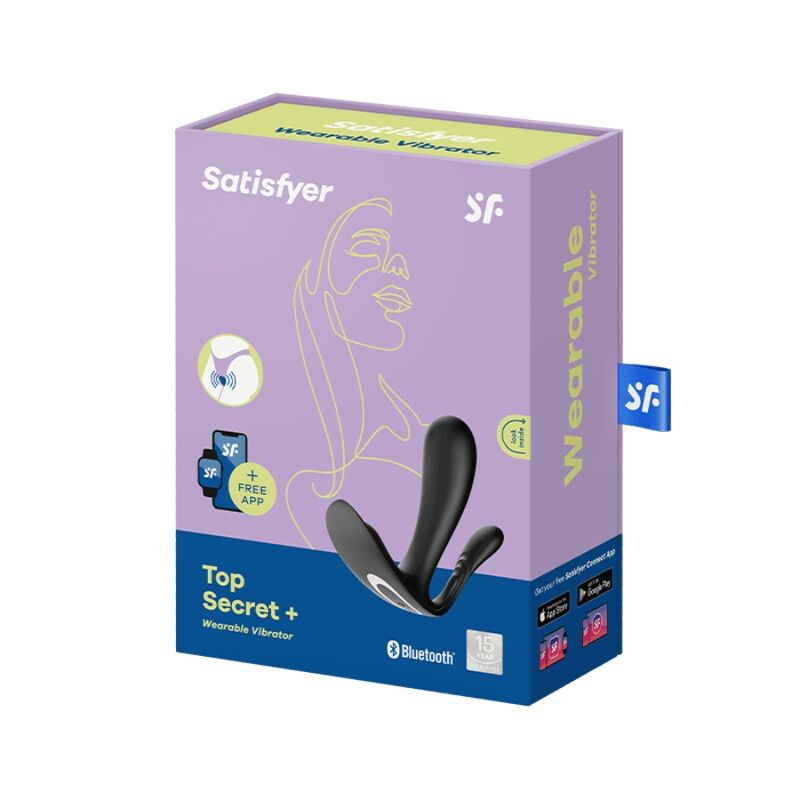 SATISFYER VIBRATOR Vibrateur Top Secret + Noir — vue alternative