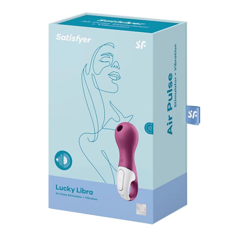 SATISFYER AIR PULSE Stimulateur Vibrateur Lucky Libra — accessoires inclus