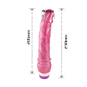 BAILE VIBRATORS VIBRATEUR RÉALISTE ROUGE 23 CM — vue arrière