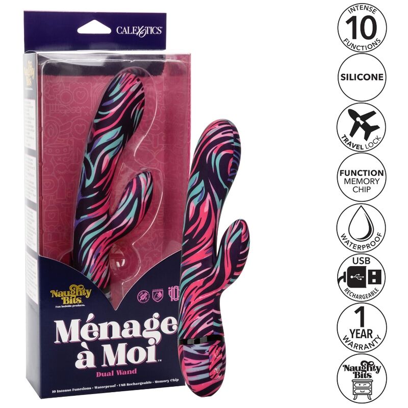 CALEXOTICS Menage A Moi Vibrateur Double Baguette — vue alternative