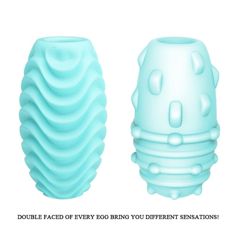 PRETTY LOVE MALE OEUF MASTURBATEUR DOUBLE FACE TURQUOISE — vue alternative