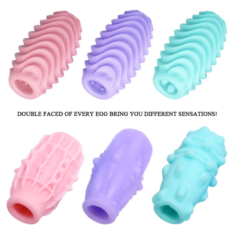 PRETTY LOVE MALE OEUF MASTURBATEUR DOUBLE FACE 15 UNITÉS — vue alternative