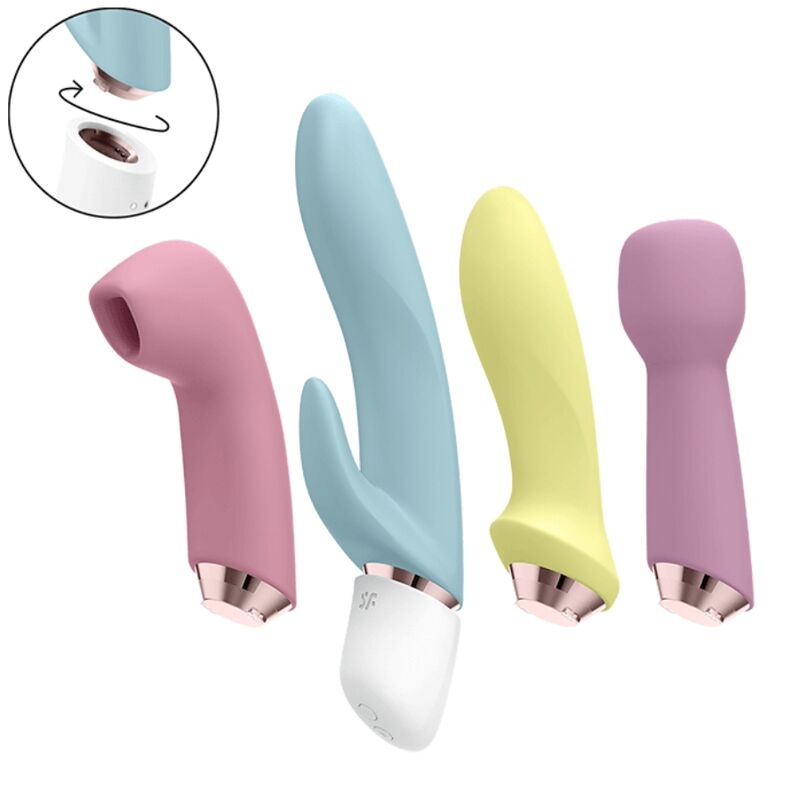 SATISFYER VIBRATOR Marvelous Four Ensemble Vibrateur Air Pulse — vue alternative