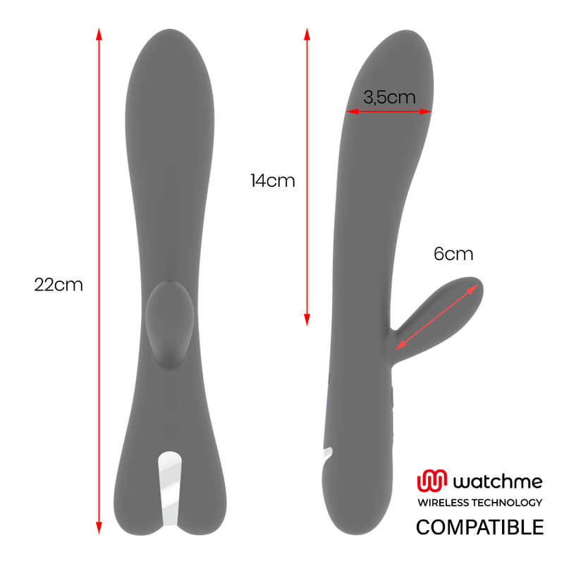 BRILLY GLAM Erik Vibromasseur + Télécommande Watchme — vue arrière