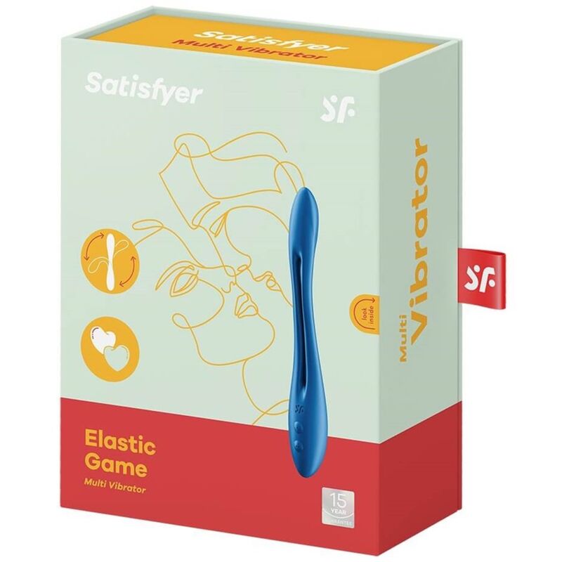 SATISFYER VIBRATOR VIBRATEUR MULTI ÉLASTIQUE GAME BLEU — vue arrière