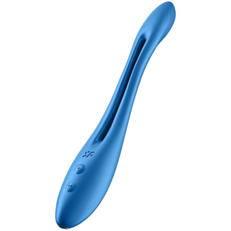 SATISFYER VIBRATOR VIBRATEUR MULTI ÉLASTIQUE GAME BLEU - Aura Intime