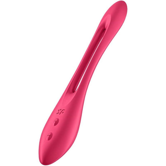 SATISFYER VIBRATOR VIBRATEUR MULTI ELASTIC JOY ROUGE - Aura Intime