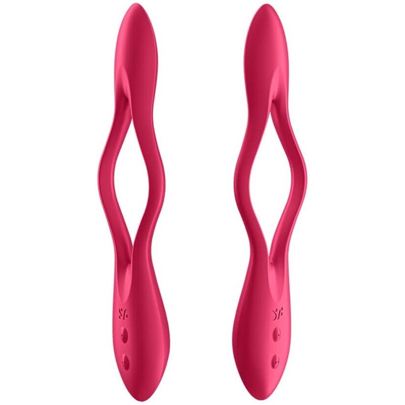 SATISFYER VIBRATOR VIBRATEUR MULTI ELASTIC JOY ROUGE — vue détaillée