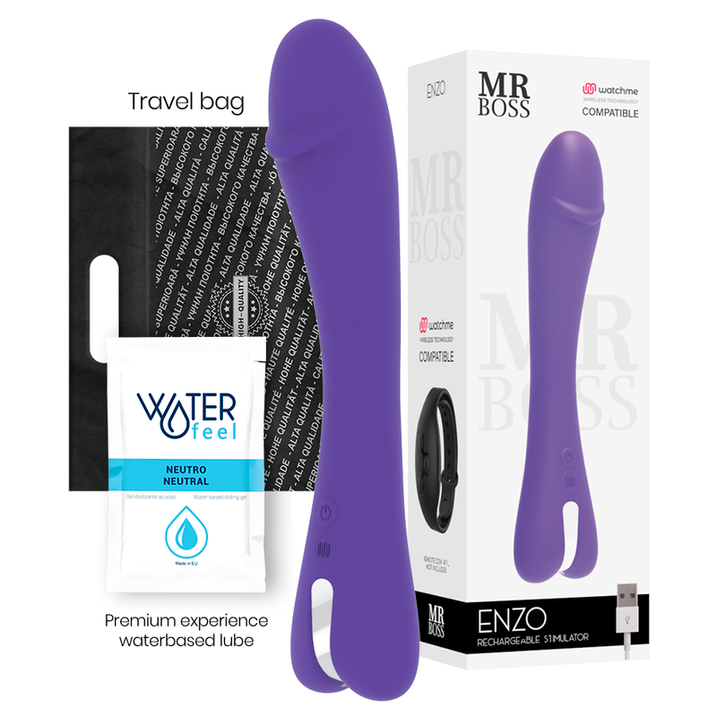 MR. BOSS Enzo Vibromasseur + Télécommande Watchme — vue détaillée