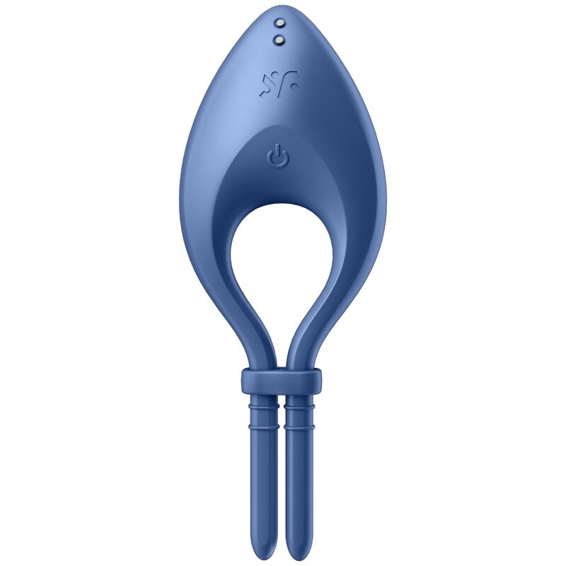SATISFYER RING APPLICATION BULLSEYE RING VIBRATOR BLEU — vue détaillée