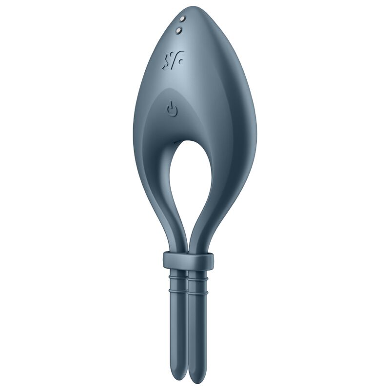 SATISFYER RING APPLICATION BULLSEYE RING VIBRATOR GRIS - Aura Intime