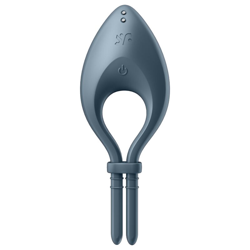 SATISFYER RING APPLICATION BULLSEYE RING VIBRATOR GRIS — vue détaillée