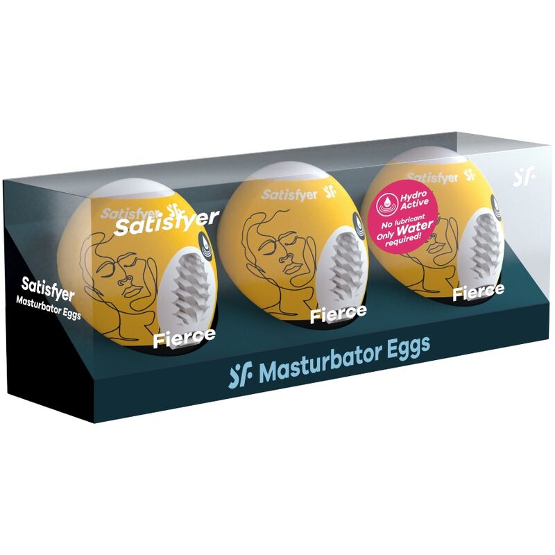 SATISFYER EGGS 3 OEUFS MASTURBATEURS FIERCE — vue détaillée