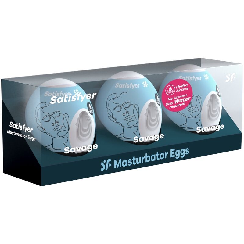 SATISFYER EGGS 3 OEUFS MASTURBATEURS SAVAGE — vue détaillée