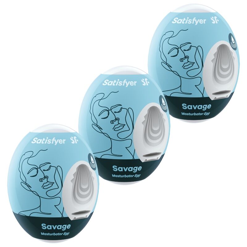 SATISFYER EGGS 3 OEUFS MASTURBATEURS SAVAGE - Aura Intime