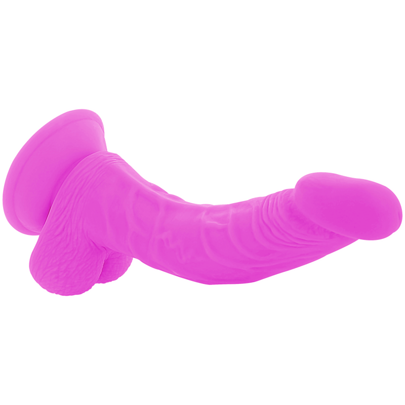DIVERSIA DILDO VIBRANT FLEXIBLE VIOLET 21.5 CM -O- 4.5 CM — vue arrière